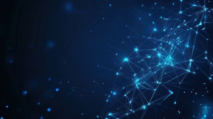 Abstract Blue Network