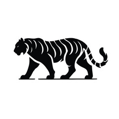 Fototapeta premium Tiger Silhouette Walking