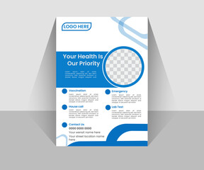 Flyer design for medical . Flyer is a beautiful and modern eye catching design medical flyer design new 
stylish design.