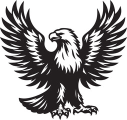Eagle Silhouette vector style with white
