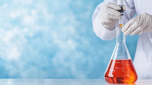 Lab technician setting up a reflux apparatus, organic chemistry experiment, chemical reactions