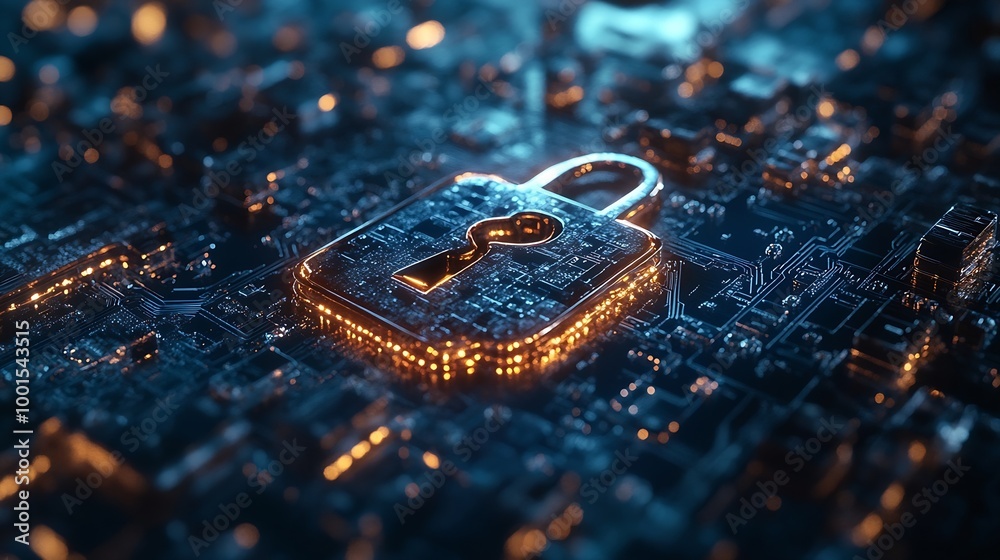 Fototapete Cyber Security Data Protection Information from system hacked warning alert cyber attack on computer network Virus Spyware Malware Maliciou software Cybercrime Compromised information  : Generative AI