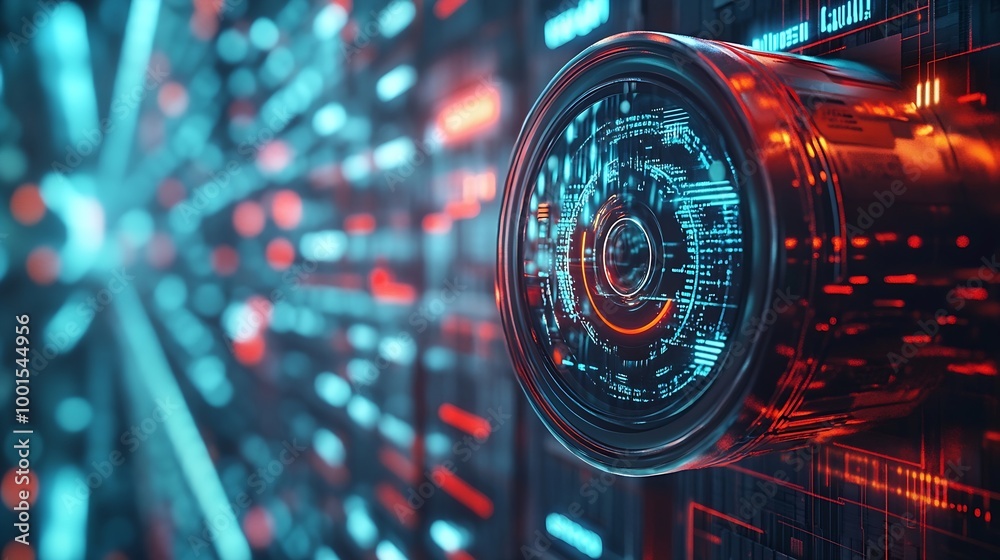 Poster Security monitoring threat protection on the network protection data from spam virus by notification in internet email letter junk or trash mail and compromised information Cybersecuri : Generative AI