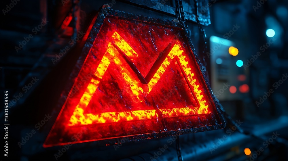 Aufkleber Email spam virus warning caution sign for notification on internet letter security protect junk and trash mail Cybersecurity vulnerability data breach illegal connection compromised in : Generative AI