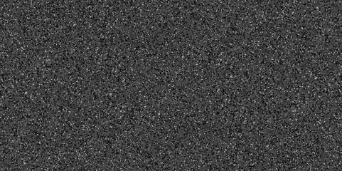 Abstract design with black paper background and terrazzo flooring texture. Terrazzo design with white polished sandstone wall texture. this design are uses for Quartz surface white.	