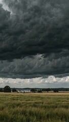 Cloudy skies creating a picturesque backdrop.