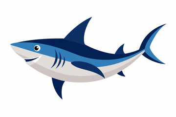 Obraz premium Mako shark fish creative vector design