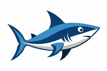 Fototapeta premium Mako shark fish creative vector design