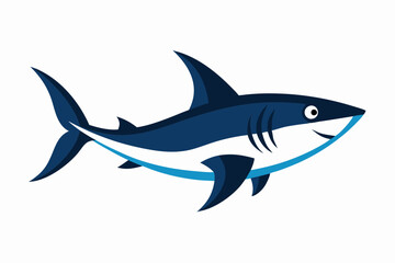Fototapeta premium Mako shark fish creative vector design