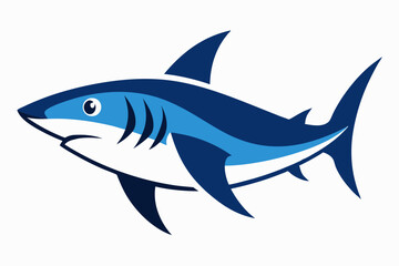 Obraz premium Mako shark fish creative vector design