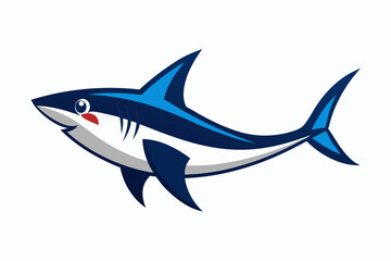Obraz premium Mako shark fish creative vector design