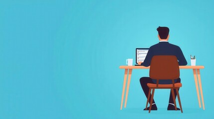 Programmer writing test cases, checkmarks and error logs, flat design illustration