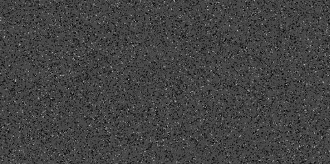 Abstract design with black paper background and terrazzo flooring texture. Terrazzo design with white polished sandstone wall texture. this design are uses for Quartz surface white.	