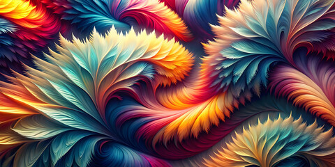 Abstract Swirling Colors: A mesmerizing abstract art piece with a focus on intricate, swirling patterns and vibrant colors, evoking a sense of energy, movement, and depth. 