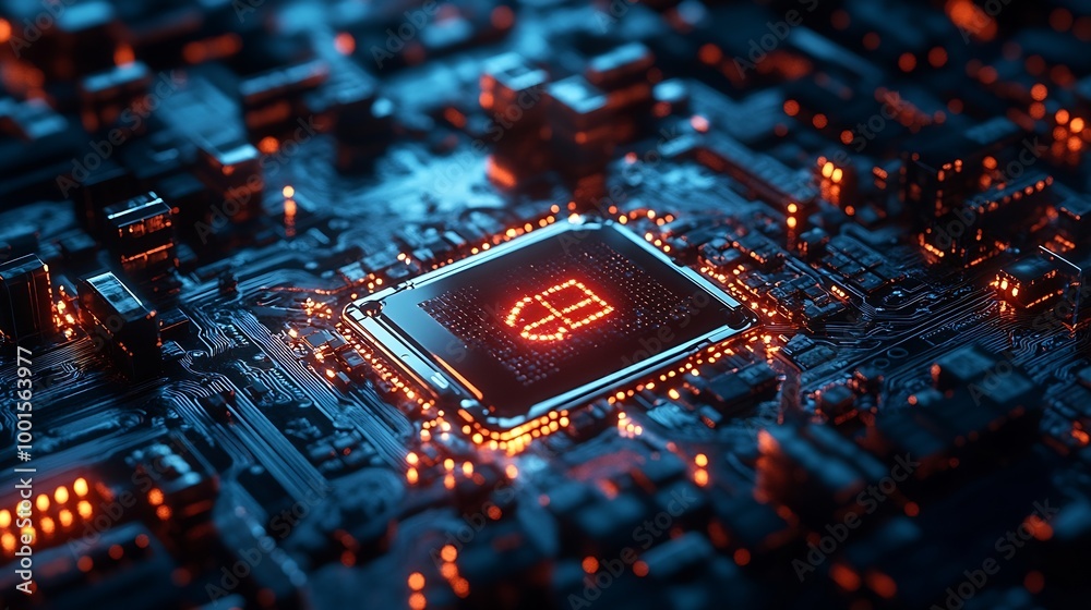 Poster Cyber security internet and networking concept information security and encryption secure access to users personal information secure Internet access cybersecurity : Generative AI
