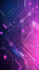 Obraz premium Abstract background showing futuristic technology with glowing lines
