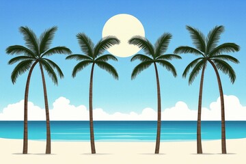 Two Sailboats at Sea with Lighthouse