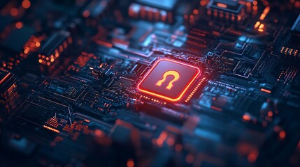 Cyber Security Data Protection Information from system hacked warning alert cyber attack on computer network Virus Spyware Malware Maliciou software Cybercrime Compromised information  : Generative AI