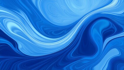 Fototapeta premium abstract background blue liquid wallpaper, banner backdrop