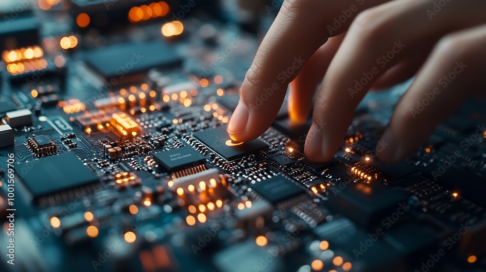 Poster Cyber security IT engineer working on protecting network against cyberattack from hackers on internet Secure access for online privacy and personal data protection Hands typing on keyb : Generative AI
