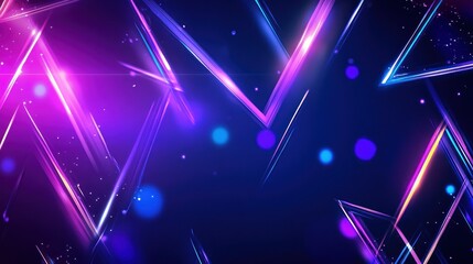 Abstract Neon Lights and Shapes