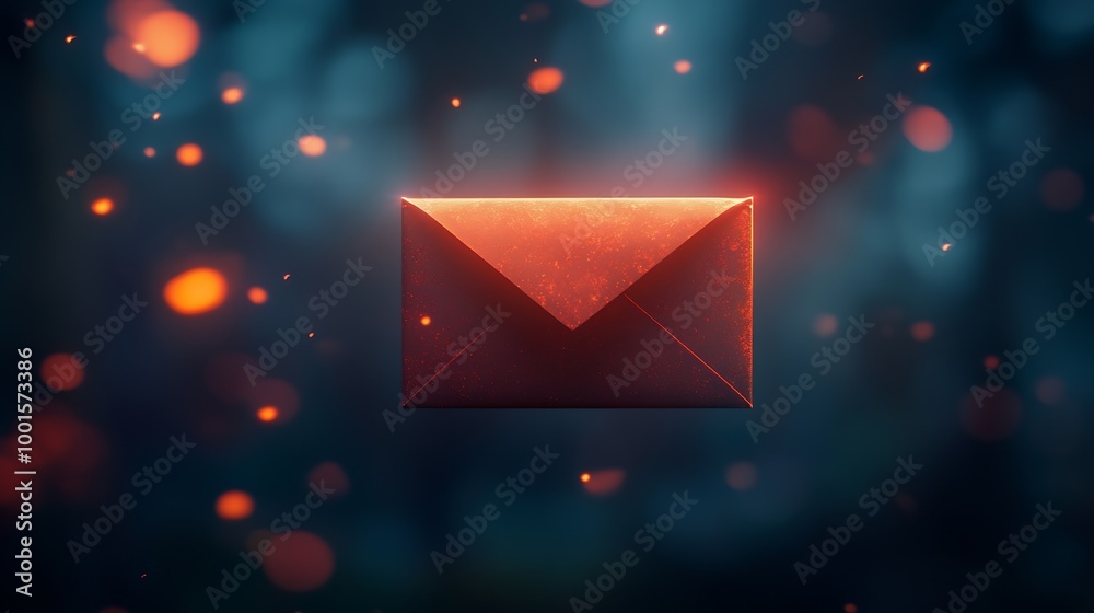 Leinwandbilder email marketing idea target customers send messages invite individuals send message notifications gi