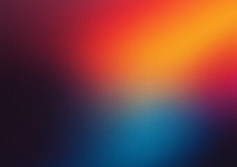 Vibrant color gradient grainy texture background orange red blue abstract color shape black backdrop, noisy banner header poster design