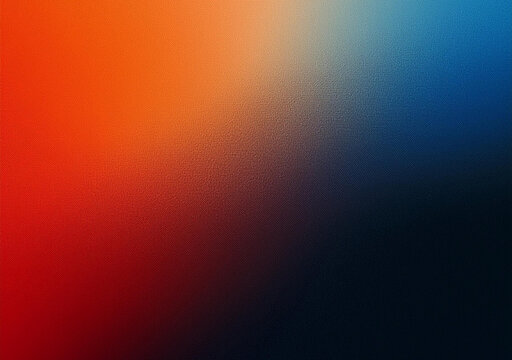 Vibrant color gradient grainy texture background orange red blue abstract color shape black backdrop, noisy banner header poster design