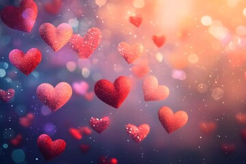 Vibrant Valentine's Heart Romance