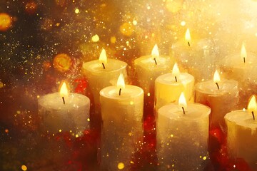 Festive Holiday Candlelight Glow
