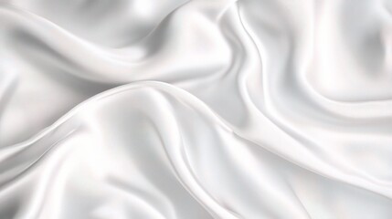 Obraz premium Smooth White Fabric Texture for Background Use