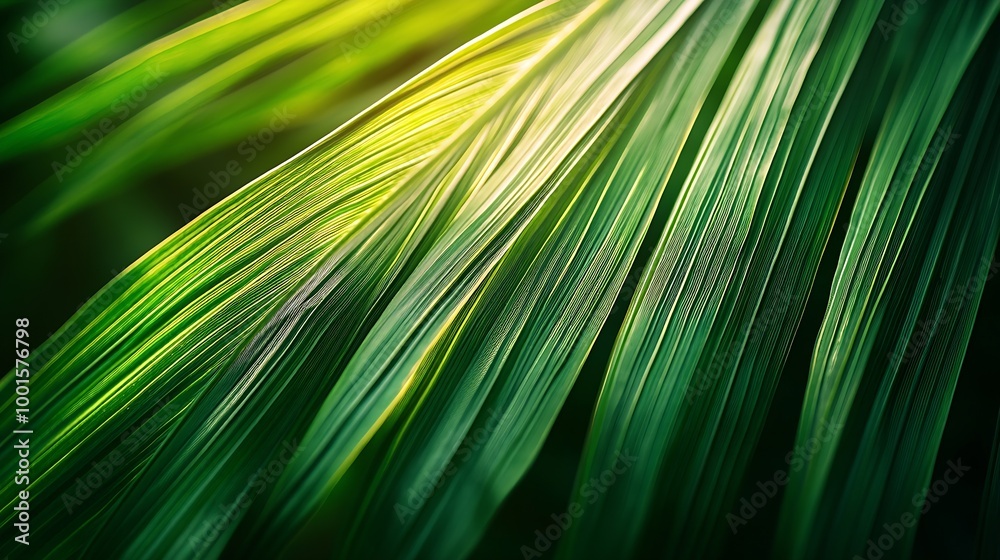 Poster abstract texture background palm leaf beautiful light shadow on a large palm leaf tropical leaf text
