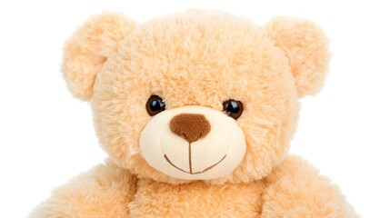 Fototapeta premium Cute Plush Teddy Bear with Brown Eyes and a Sweet Smile