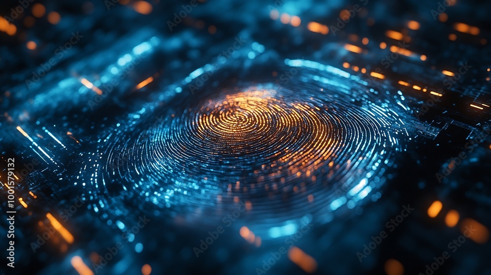 Poster fingerprint identification for digital cyber security biometrics security : Generative AI