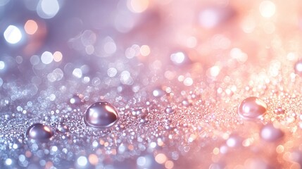 Fototapeta premium radiant and sparkling bokeh background in soft pastel pearl and silver colors, creating an elegant and delicate atmosphere perfect for luxury designs
