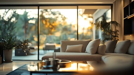 A modern and luxurious residence  Lifestyle concept : Generative AI