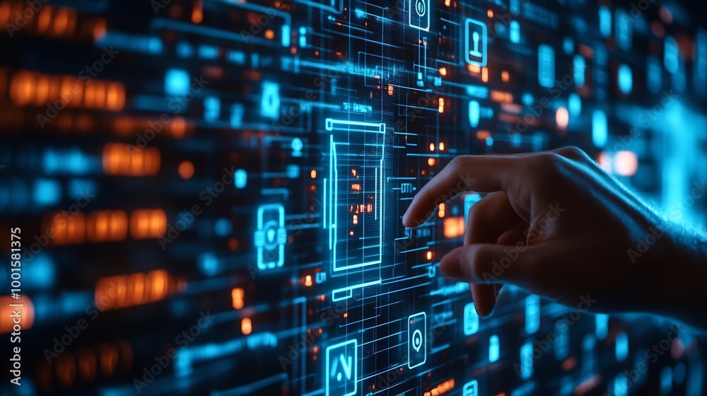 Aufkleber Business person explore the core of cyber security Delve into cyber protection methods cyber threats and bolster cyber security stance Essential for navigating the securities age FaaS : Generative AI