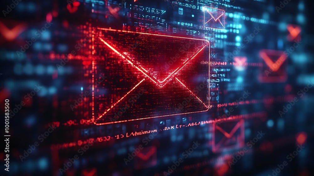Aufkleber email security concept security protection email from spam virus and phishing email fraud scam mail 