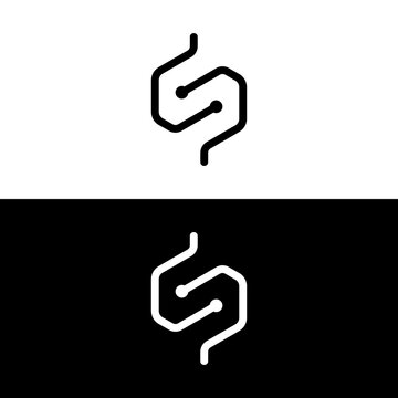 recommend clip art: s letter sign icon white and ...
