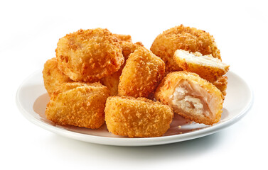fried fish fillet nuggets
