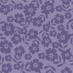 Fototapeta premium Beautiful pattern with flowers and leaf. Floral vector illustration.