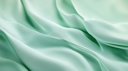 Fototapeta premium Mint green background with a smooth texture, ideal for fresh and stylish visual content
