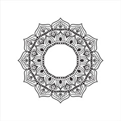 Minimal mandala design