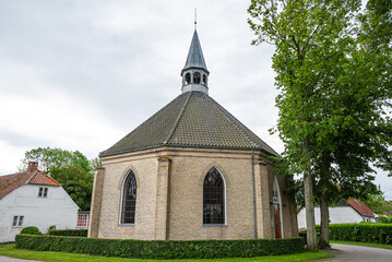 The church of island of Nyord in denmark