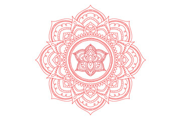 Set of hand drawing zentangle mandalas.Hand drawn mandala with moon, yin yang, om symbol in vector. Perfect set for surface of design, textiles, posters, tattoos in indian yoga style