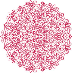 Set of hand drawing zentangle mandalas.Hand drawn mandala with moon, yin yang, om symbol in vector. Perfect set for surface of design, textiles, posters, tattoos in indian yoga style