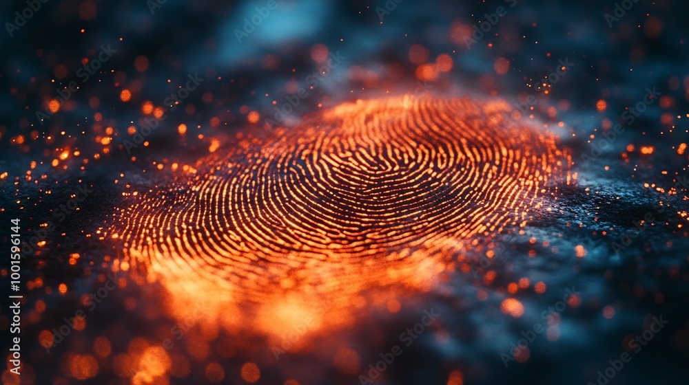 Poster fingerprint identification for digital cyber security biometrics security : Generative AI
