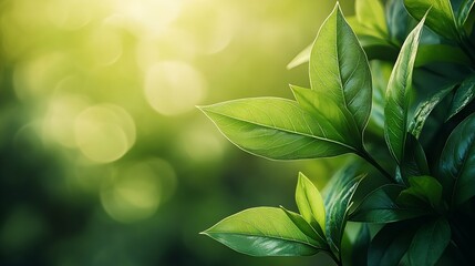 Fototapeta premium Natural concept environment and organic products Green abstract arrow natural design Natural design flyer layout marketing material copy space : Generative AI