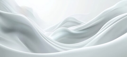 Obraz premium Elegant Abstract White Background with Soft Curves