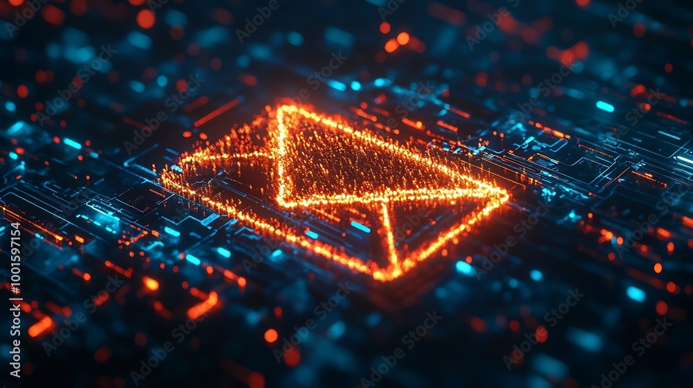 Fototapete Email Protection Security from Spam virus Internet network Secure data email Security protection notification on internet letter security protect junk and trash mail and compromised in : Generative AI